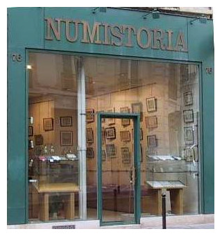 Ancien magasin Numistoria à Paris