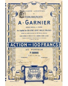 S.A. des Ets A. Garnier. Exposition de 1900. La plus haute récompense