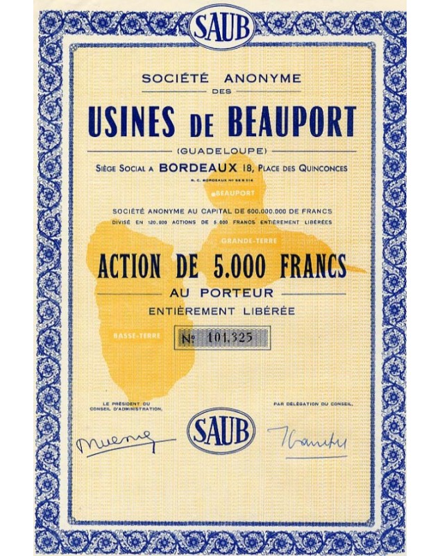 S.A. des Usines de Beauport (Guadeloupe)