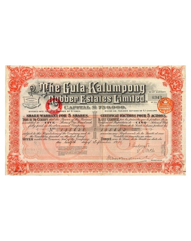 The Gula-Kalumpong Rubber Estates Ltd.