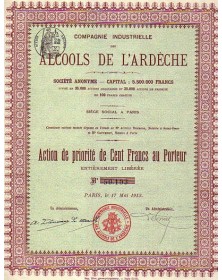 Cie Industrielle des Alcools de l'Ardèche 