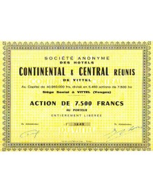 Hotels Continental & Central Réunis de Vittel