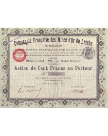 Compagnie Française des Mines d'Or du Luicho (Pérou)