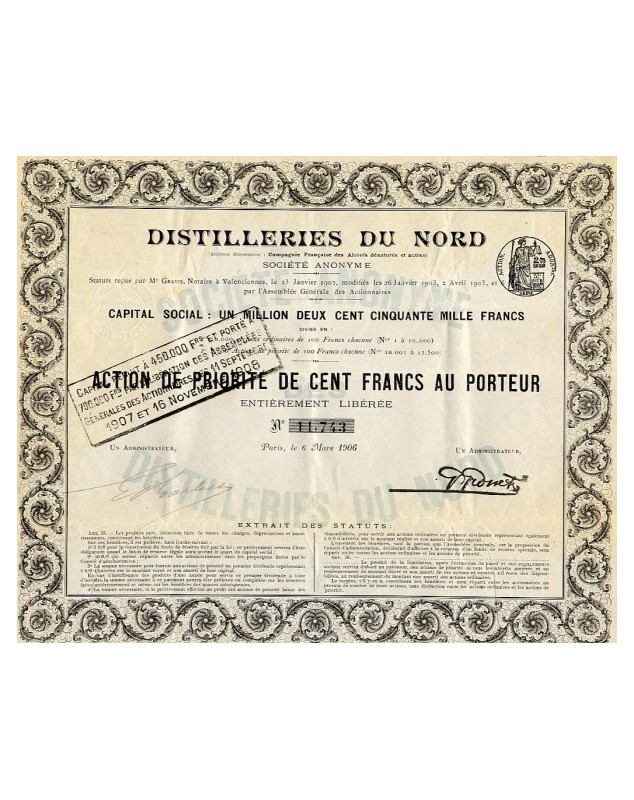 Distilleries du Nord (Anc. Cie Française des Alcools Dénaturés)
