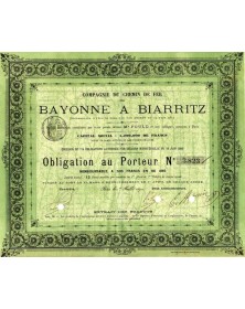 Cie du Chemin de Fer de Bayonne Ã  Biarritz
