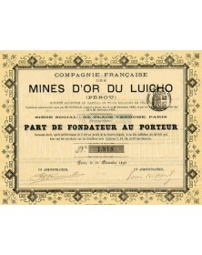Compagnie Française des Mines d'Or du Luicho (Peru)