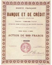 Sté Française de Banque et de Crédit