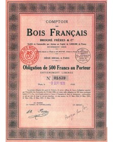 Comptoir des Bois Français - Brogné Frères & Cie