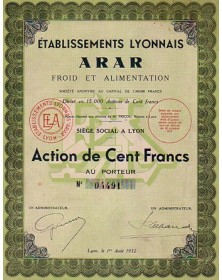 Ets  Lyonnais Arar - Froid et Alimentation