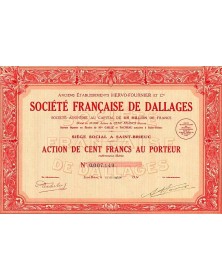 Sté Française de Dallages. Anciens Ets Hervo-Fournier et Cie