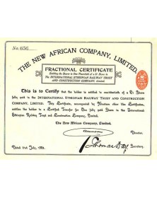 The New African Company, Limited (International Ethiopian Railway Trust and Construction Co.)