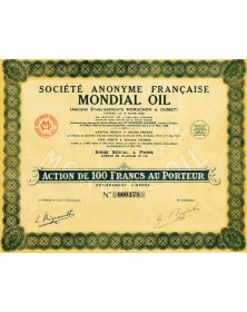 S.A. Française Mondial Oil (Anciens Ets Moruchon &Dumet)