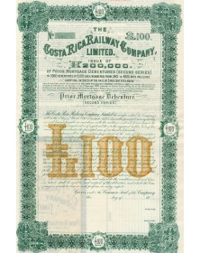 The Costa Rica Railway Company - Prior Mortgage Debenture