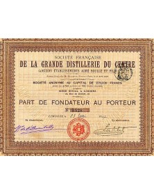 Sté Française de la Grande Distillerie du Centre (Anciens Ets Aimé Boulle et Fils)