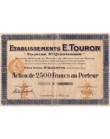 Ets E. Touron ''Filature St-Quentinoise''