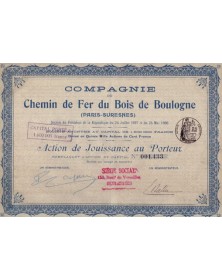 Cie du Chemin de Fer du Bois de Boulogne (Paris-Suresnes)
