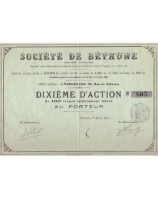 Société de Béthune (Versailles, rue de Béthune)
