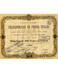 Cie Française des Charbonnages de Pienza (Italie)