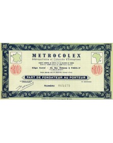 Metrocolex (Métropolitaine et Coloniale d'Entreprises)