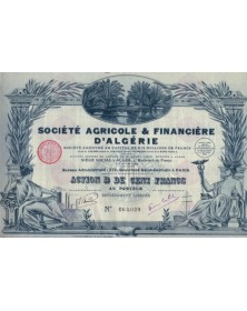 Sté Agricole & Financière d'Algérie