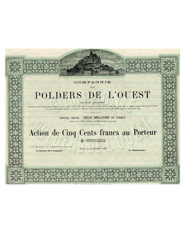 Cie des Polders de l'Ouest (Vue du Mont-Saint-Michel)