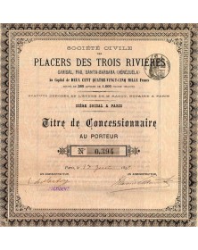 Sté Civile des Placers des Trois Rivières