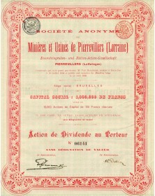 S.A. des Minières & Usines de Pierrevillers (Lorraine)