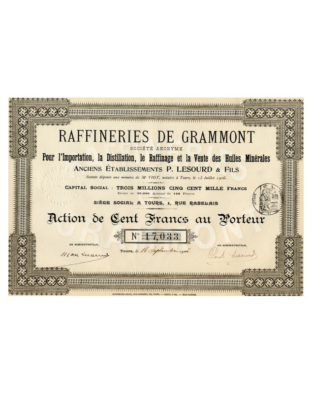 Raffineries de Grammont. Anciens Ets Lesourd
