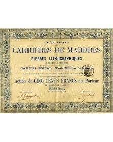 Compagnie des Carrières de Marbres & Pierres Lithographiques