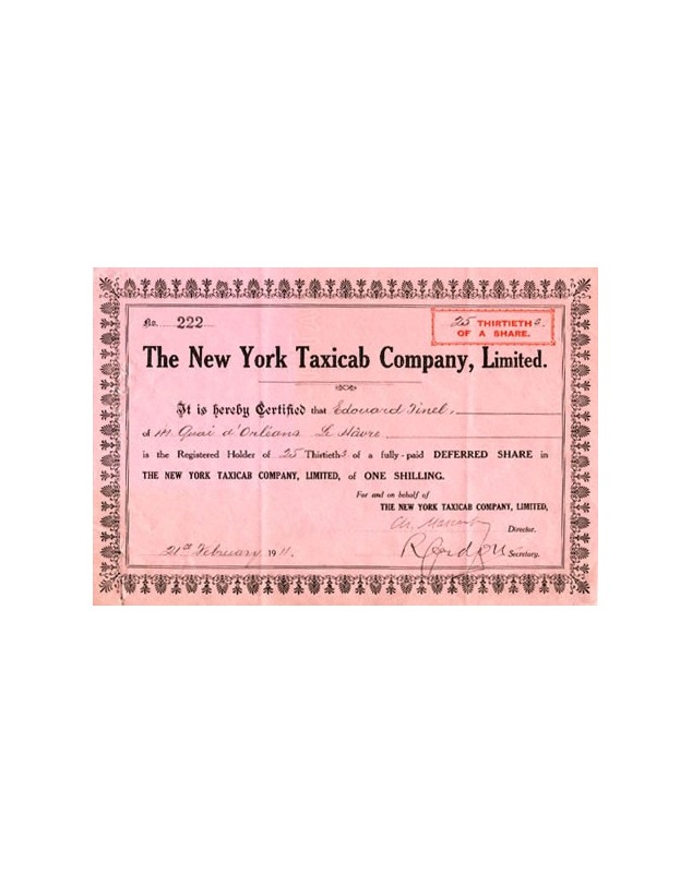 The New York Taxicab Co. Ltd.