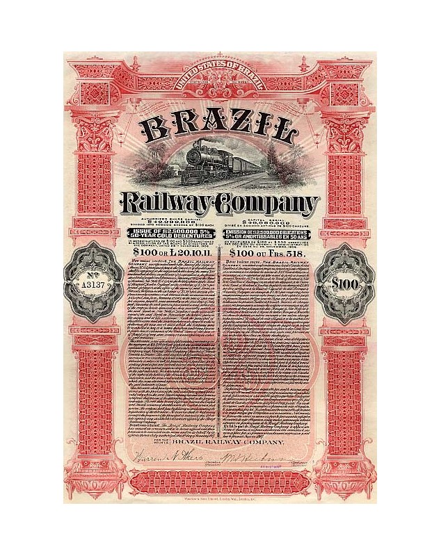Brazil Railway Co.Emprunts Ã  50 ans