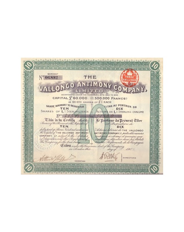 The Vallongo Antimony Co. Ltd.