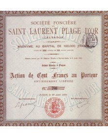 Sté Foncière de Saint Laurent Plage d'Or (Calvados)