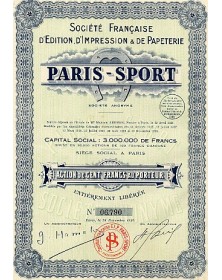 Sté Française d'Edition, d'Impression & de Papeterie Paris-Sport