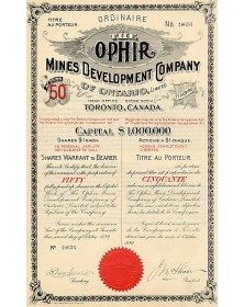 The Ophir Mines Development Co. of Ontario, Ltd.