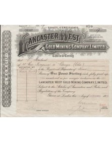 Lancaster West Gold Mining Company, Ltd.