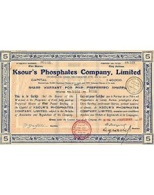 Ksour's Phosphates Company, Ltd.