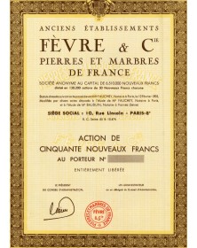 Anciens Ets Fèvre & Cie Pierres et Marbres de France