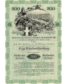 Anlehen vom Jahre 1908 Der K.K. Reichshaupt-Und Residenzstadt Wien