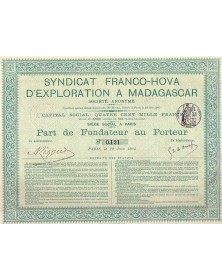 Syndicat Franco-Hova d'Exploration Ã  Madagascar