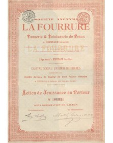 S.A. La Fourrure. Tanneries & Teinturerie de Peaux