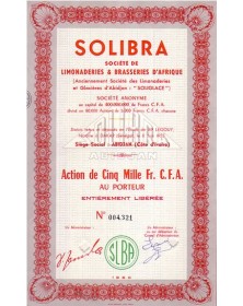 SOLIBRA - Sté des Limonaderies & Brasseries d'Afrique