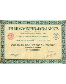 Jeff Dickson International Sports (boxe, vélo, patinage,...)