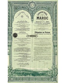 Governement Impérial du Maroc - Emprunt 5% 1910