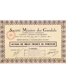 Société Minière des Gundafa, S.A. Chérifienne