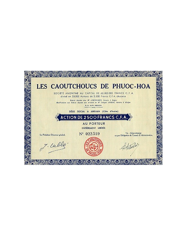Les Caoutchoucs de Phuoc-Hoa (Ivory Coast)