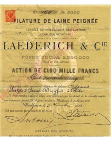 Filature de Laine Peignée Laederich & Cie