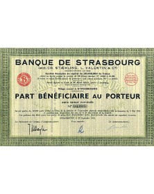 Bank of Strasbourg (Formerly Ch. Steahling, L. Valentin & Cie)