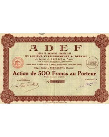 ADEF (S.A. Congolaise des Anciens Etablissements A. Defaye)