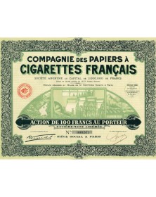 Cie des Papiers Ã  Cigarettes Français